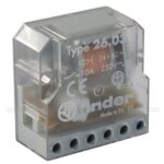 Telerruptor 24Vac 10A Ctos. NC + NA Biestable FINDER