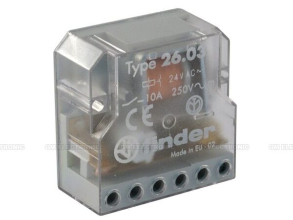 Telerruptor 24Vac 10A Ctos. NC + NA Biestable FINDER