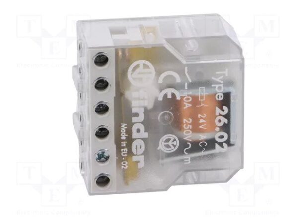 Telerruptor 24Vac 2ctos Abiertos Reposo 10A Biestable FINDER