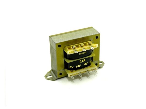 Transformador Alimentacion Salida 18V+18Vac 0,5 Amp Entrada 125/230Vac
