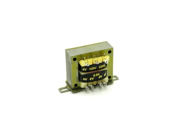 Transformador Alimentacion Salida 6V+6Vac 0,5Amp Entrada 125/230Vac