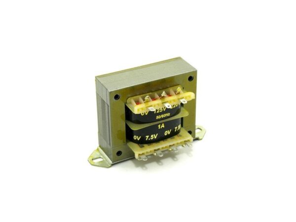 Transformador Alimentacion Salida 7,5V+7,5Vac 2Amp Entrada 230Vac