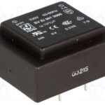 Transformador Encapsulado salida 6Vac 0,5VA Entrada 230Vac