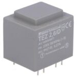 Transformador Encapsulado salida 9Vac 2,6VA E230Vac