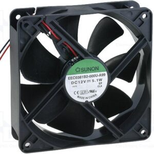 Ventilador 12Vdc 120x120x38mm 5,1W 2 Cables BOLAS