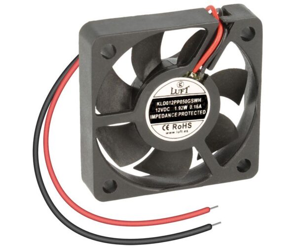 Ventilador 12Vdc 40x40x10mm 1,44W 2 Cables Friccion
