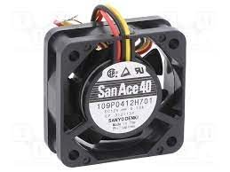 Ventilador 12Vdc 40x40x15mm 1,56W 3 Cables BOLAS Sanyo
