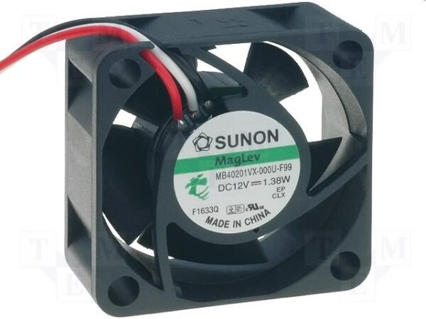 Ventilador 12Vdc 40x40x20mm 0,96W 3 Cables VAPO