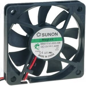 Ventilador 12Vdc 60x60x10mm 1,42W 2 cables Friccion