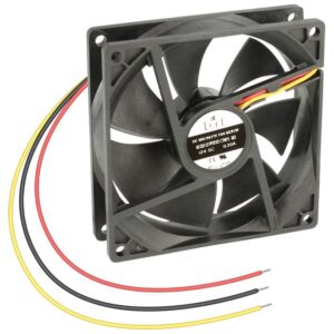 Ventilador 12Vdc 60x60x10mm 2,5W 3 cables Friccion