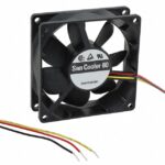 Ventilador 12Vdc 80x80x25 4,56W 3 Cables BOLAS