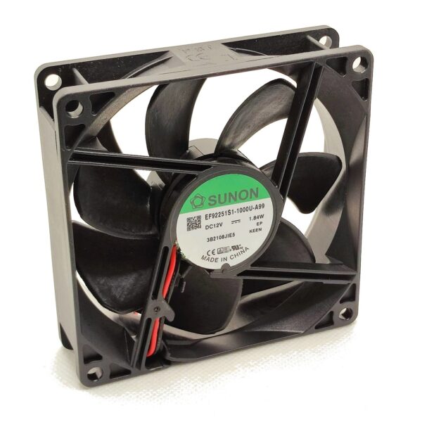 Ventilador 12Vdc 92x92x25mm 1,84W 2 Cables Fricción