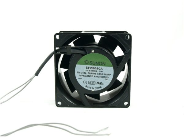 Ventilador 230Vac 80x80x38mm 14W 2 Cables Friccion