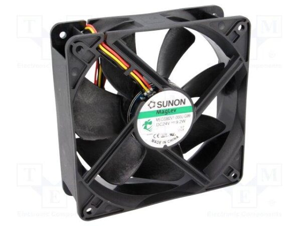 Ventilador 24Vdc 120x120x38mm 9,2W 3 Cables VAPO