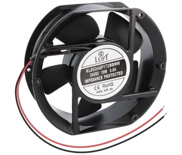 Ventilador 24Vdc 172x150x51mm 19W 2 Cables BOLAS