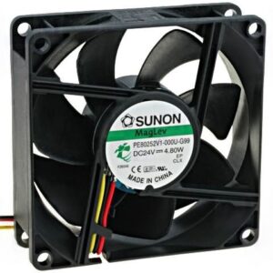 Ventilador 24Vdc 80x80x25mm 4,56W 3 Cables VAPO