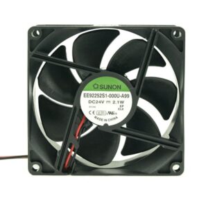 Ventilador 24Vdc 92x92x25mm 2 cables Friccion 1,66W