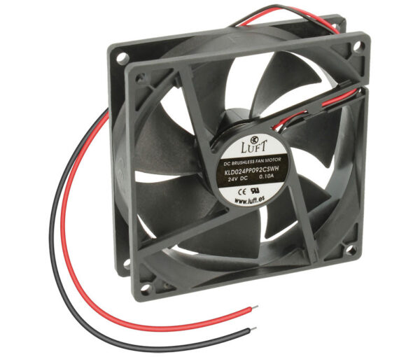 Ventilador 24Vdc 92x92x25mm 2,64W 2 Cables Friccion