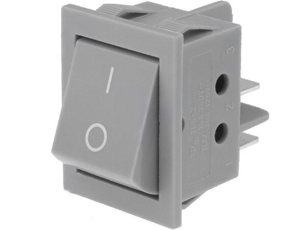 Interruptor Basculante Bipolar GRIS 15A/250Vac ON-OFF (11.405.I/N Gris)
