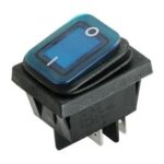 Interruptor Basculante Bipolar Luminoso AZUL