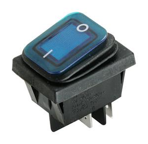 Interruptor Basculante Bipolar Luminoso AZUL