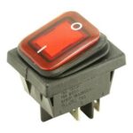 Interruptor Basculante Bipolar Luminoso ROJO