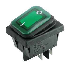 Interruptor Basculante Bipolar Luminoso VERDE