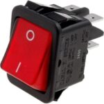 Interruptor Basculante Bipolar OFF-ON Luminoso ROJO 16A