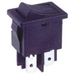 Interruptor Basculante Bipolar OFF-ON Negro 3A/250Vac