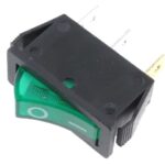 Interruptor Basculante Unipolar OFF-ON Luminoso VERDE 15A