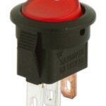 Interruptor Basculante Unipolar ON-OFF Luminoso ROJO