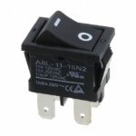 Interruptor Basculante Unipolar ON-OFF NEGRO