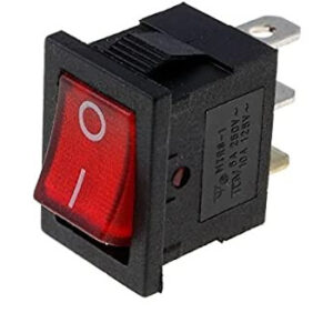 Interruptor Basculante unipolar OFF-ON Luminoso ROJO 3A