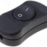 Interruptor Pasante Balancin 3A/250Vac color Negro OFF-ON