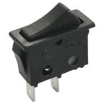 Pulsador Basculante Unipolar 16A/250Vac NEGRO