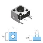 Micro Pulsador Tacto Horizontal