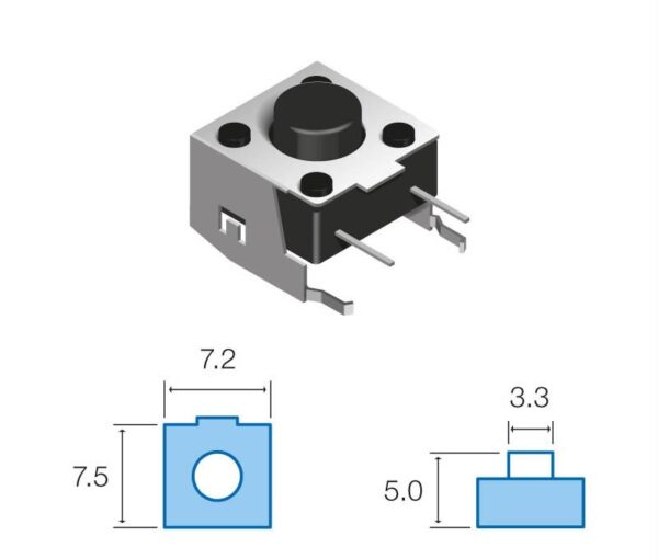 Micro Pulsador Tacto Horizontal