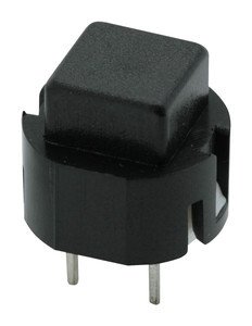 Pulsador Boton Cuadrado NEGRO OFF-ON Abierto Reposo