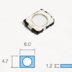 Pulsador Tacto SMD medidas 6x4,7mm  SW049
