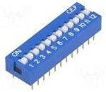 Microinterruptor DIP SWITCH de 12 Interruptores OFF-ON
