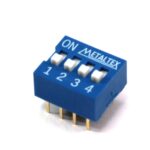 Microinterruptor DIP Switch de 4 Interruptores OFF-ON