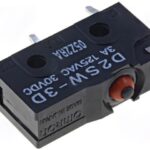 Microinterruptor sin palanca ON-(ON) Cto.Impreso 3pin 3Amp