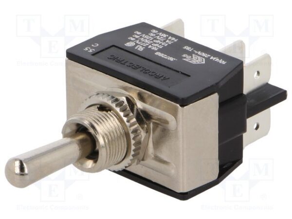 Pulsador Palanca Bipolar (ON)-OFF-(ON) 16A/250Vac
