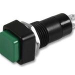 Interruptor Presion Cuadrado OFF-ON VERDE
