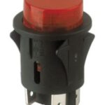 Interruptor/Pulsador Unipolar ON-OFF Luminiso ROJO