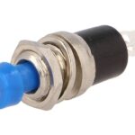 Pulsador Abierto Reposo Boton AZUL OFF-(ON)