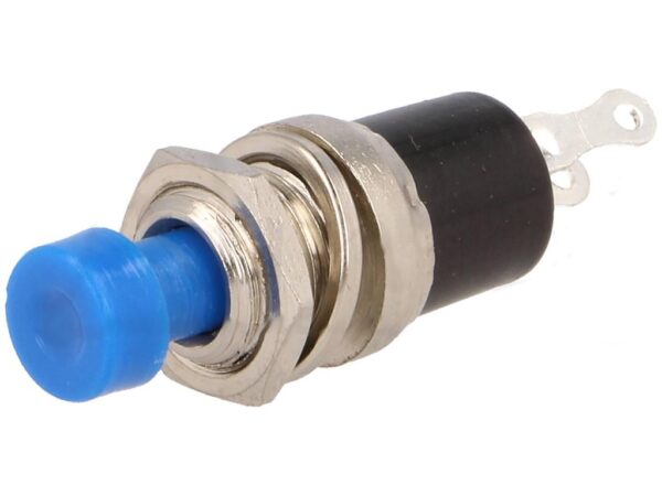Pulsador Abierto Reposo Boton AZUL OFF-(ON)
