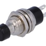 Pulsador Abierto Reposo Boton NEGRO OFF-(ON)