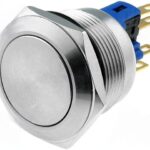 Pulsador Antivandalico 3A/220Vac 2 posiciones IP65 ON-(ON)