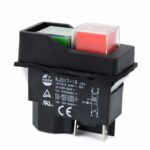 Pulsador DOBLE Rojo/Verde 16A/230Vac SPST-NO x2 (sin patilla para Rele)